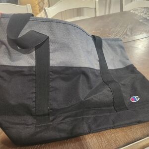 Champion Black and Gray Men's Tote Bag